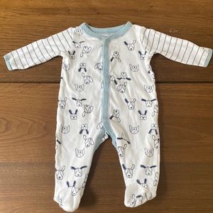 Carter’s doggy footed pajamas